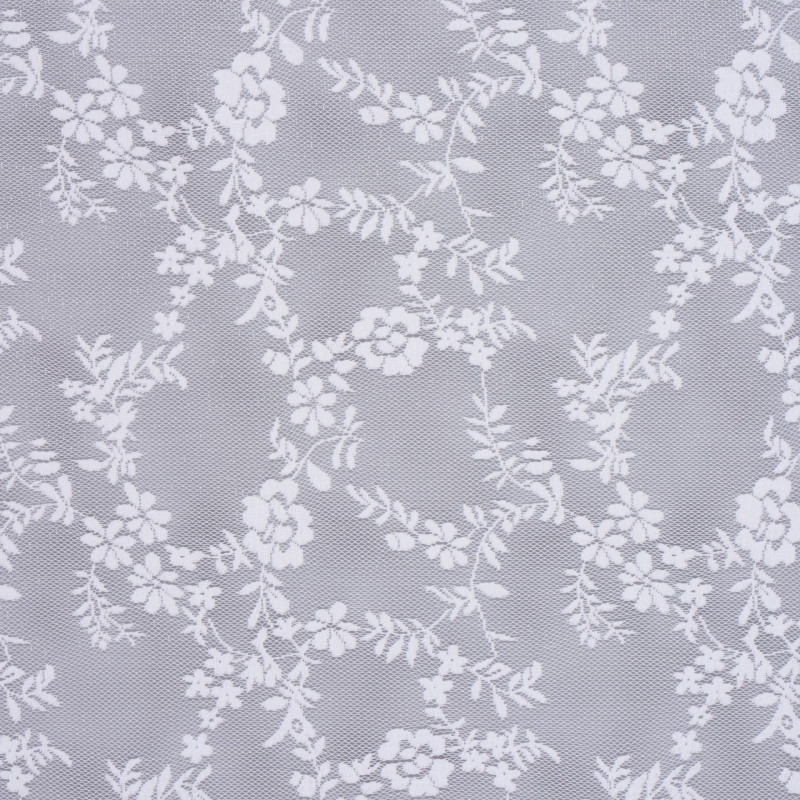 Firana z taśmą DAISY 140x260cm kolor biały