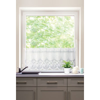 Firanka żakardowa IDA, wys. 30 cm, kolor biały