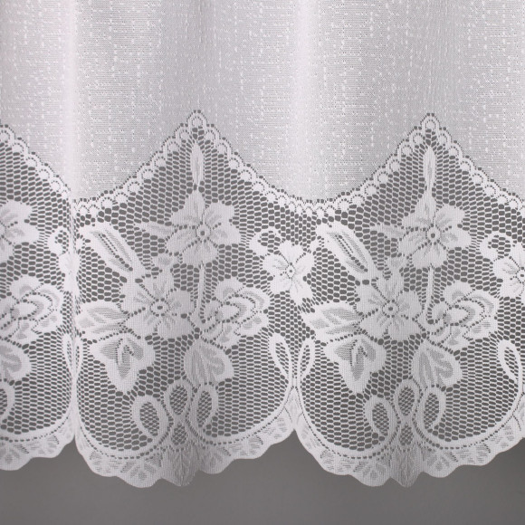 Firanka żakardowa IDA, wys. 30 cm, kolor biały