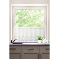 Firanka żakardowa IDA, wys. 30 cm, kolor biały