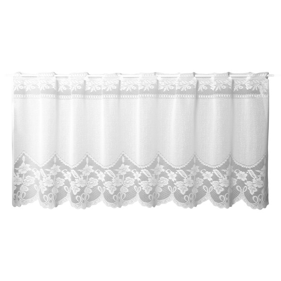 Firanka żakardowa IDA, wys. 30 cm, kolor biały