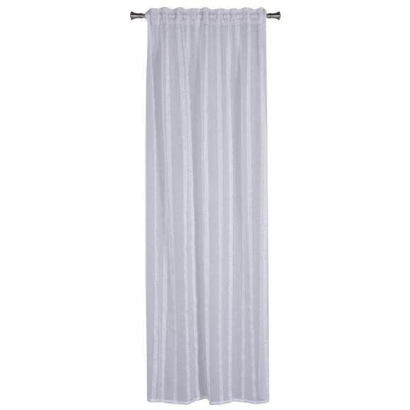 Firana z taśmą PIN 140x250 cm, kolor biały