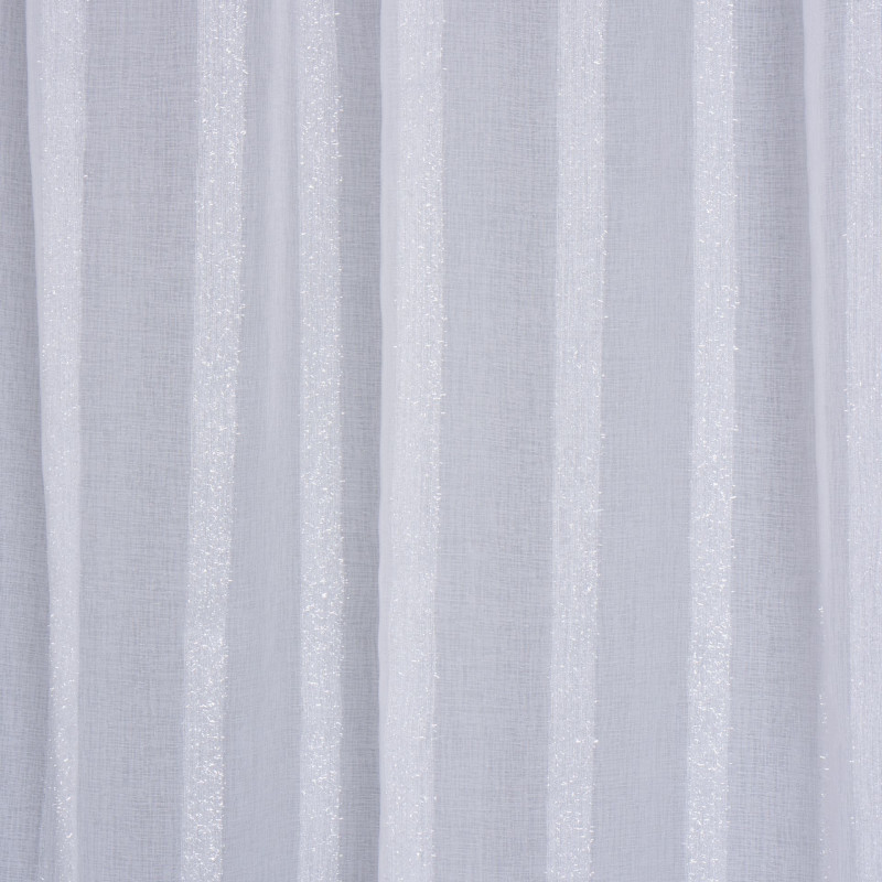 Firana z taśmą PIN 140x250 cm, kolor biały