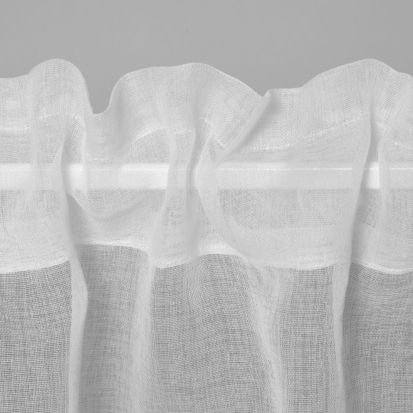 Firanka zazdrostka z tunelem, SEDA, 60x150, biała