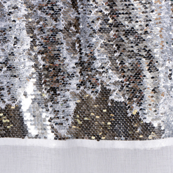 Firana z kółkami SIREN 140x260, kolor biały