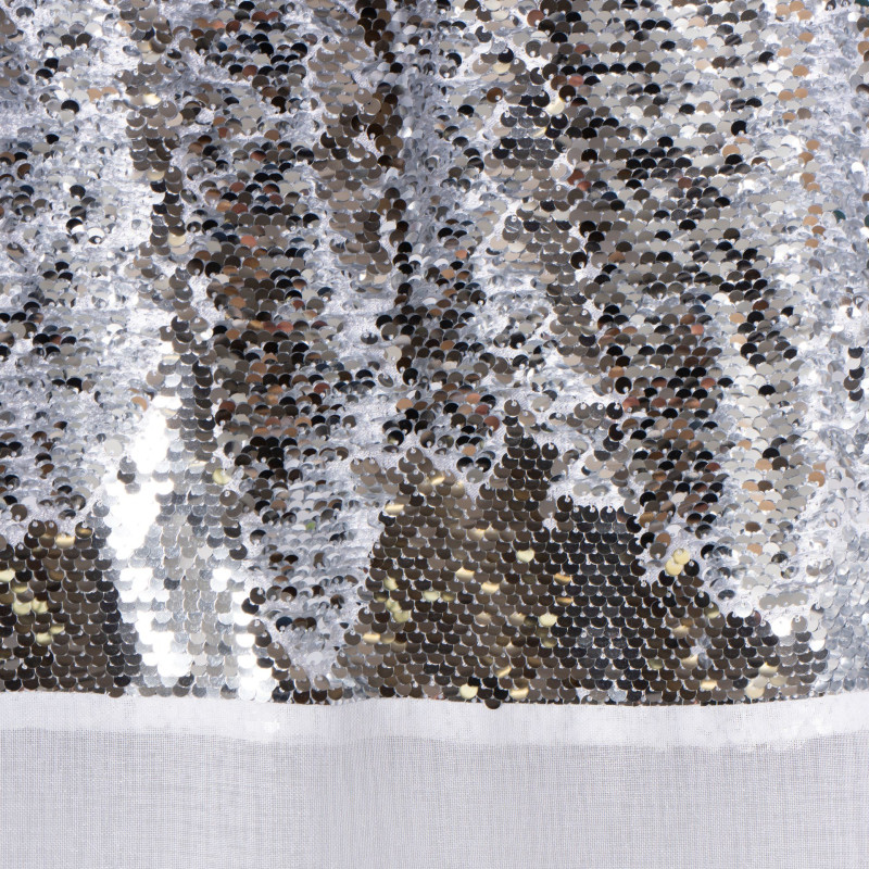 Firana z kółkami SIREN 140x260, kolor biały