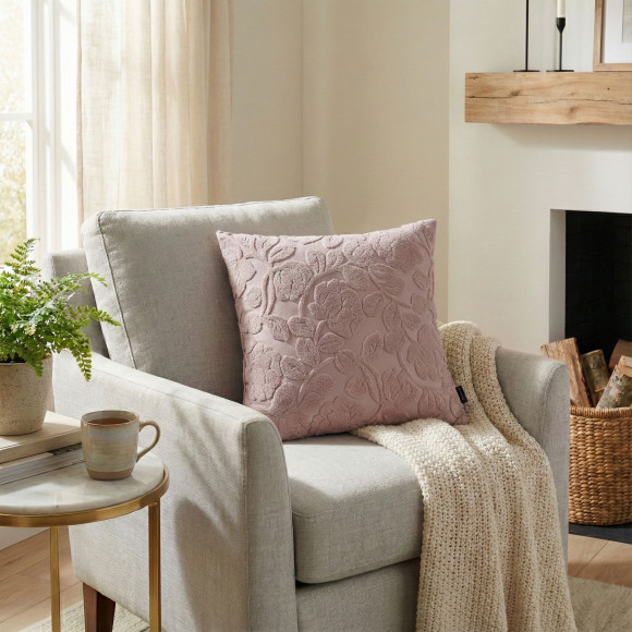 Poszewka EUSTO 45x45 cm, kolor różowy 2S