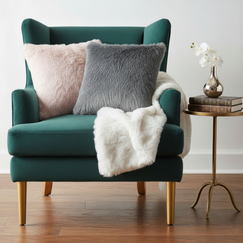 Poszewka MESSY 45x45cm, kolor szary