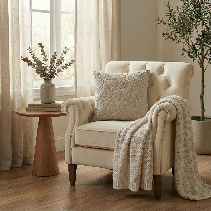 Poszewka NIVA 45x45 cm, kolor beżowy 2S