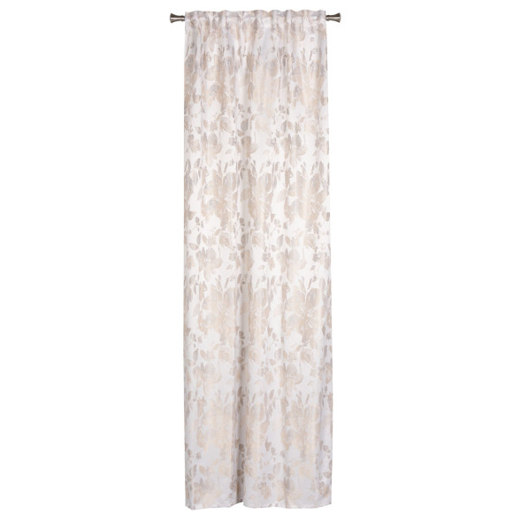 Zasł. z taśmą CALMA 140X260 cm kol.jasnobeżowy