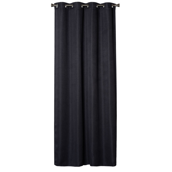 Zasłona z kółkami DIMA 140x250 cm, kol.ciemnoszary