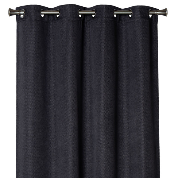 Zasłona z kółkami DIMA 140x250 cm, kol.ciemnoszary