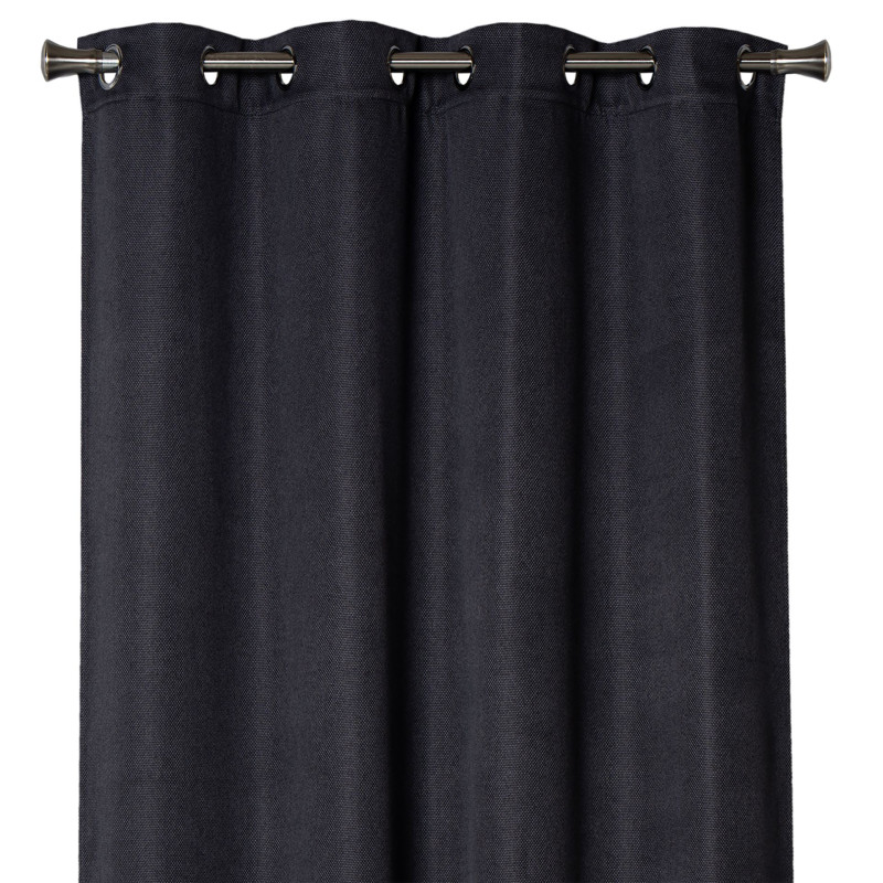 Zasłona z kółkami DIMA 140x250 cm, kol.ciemnoszary