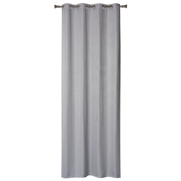 Zasłona z kółkami DIMA 140x250 cm, kol. jasnoszary