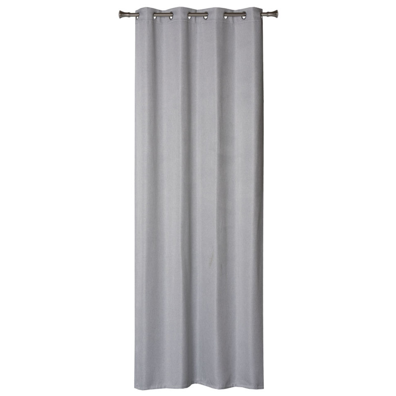 Zasłona z kółkami DIMA 140x250 cm, kol. jasnoszary