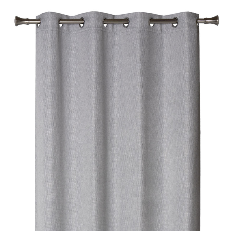 Zasłona z kółkami DIMA 140x250 cm, kol. jasnoszary