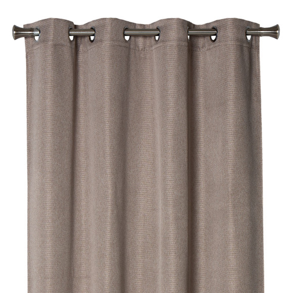Zasłona z kółkami DIMA 140x250 cm, kol.taupe