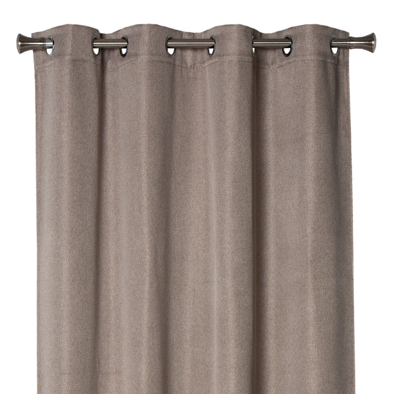 Zasłona z kółkami DIMA 140x250 cm, kol.taupe