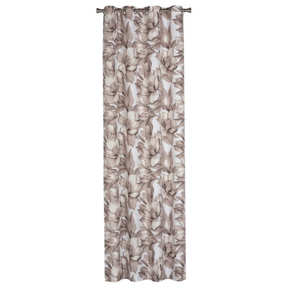 Zasł. z kółkami JANIS rozm.140x250cm, kolor ecru