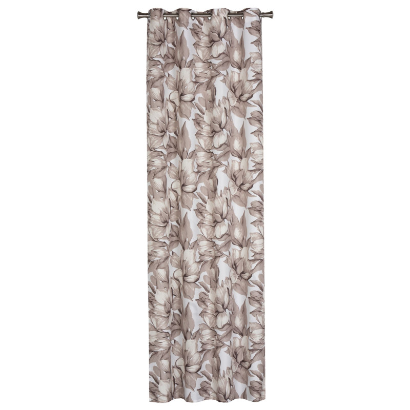 Zasł. z kółkami JANIS rozm.140x250cm, kolor ecru