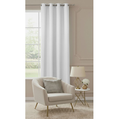 Zasłona z kółkami LUSTRE 140x260, kolor biały