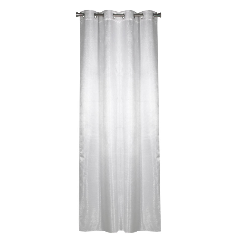 Zasłona z kółkami LUSTRE 140x260, kolor biały