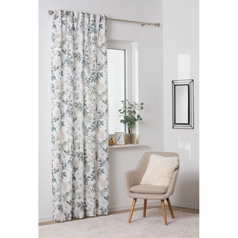 Zasł. z taśmą LUVIA rozm.140x250cm, kolor ecru