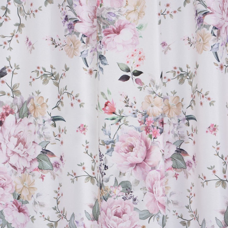 Zasł. z taśmą MARI rozm.140x250cm, kolor biały