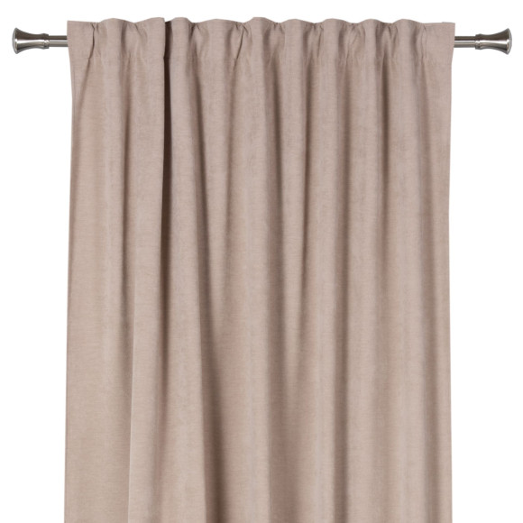 Zasłona z taśmą MILA 140x260 cm taupe