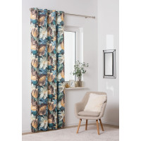 Zasł. z kółkami MONA rozm.140x250cm, kolor brązowy