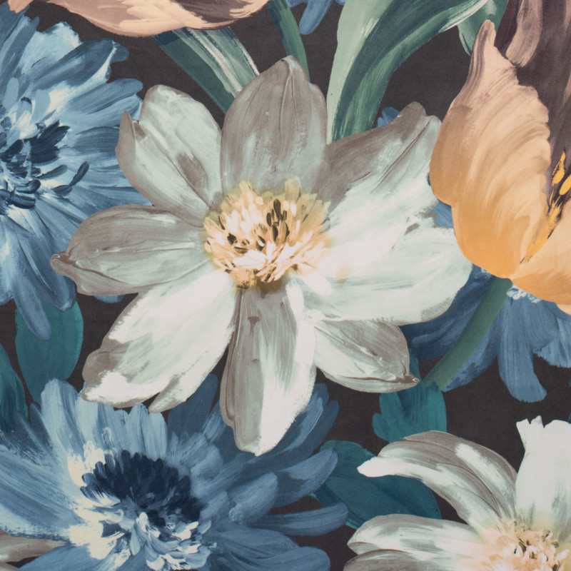 Zasł. z kółkami MONA rozm.140x250cm, kolor brązowy