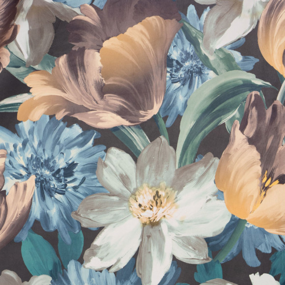 Zasł. z kółkami MONA rozm.140x250cm, kolor brązowy