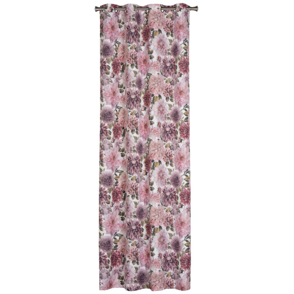 Zasł. z kółkami NOIA rozm.140x250cm, kolor biały