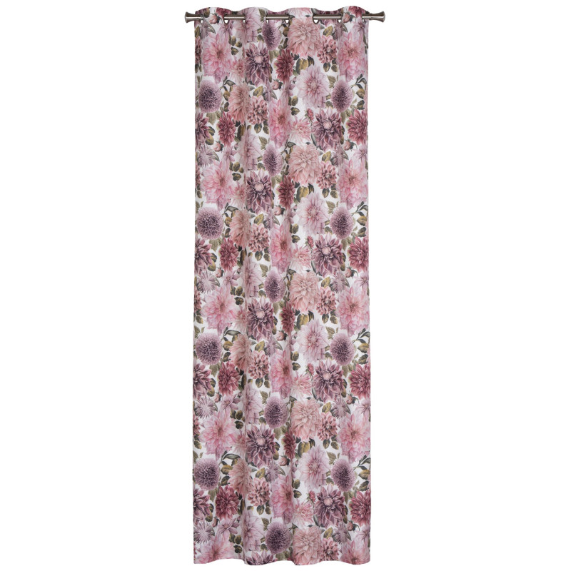 Zasł. z kółkami NOIA rozm.140x250cm, kolor biały