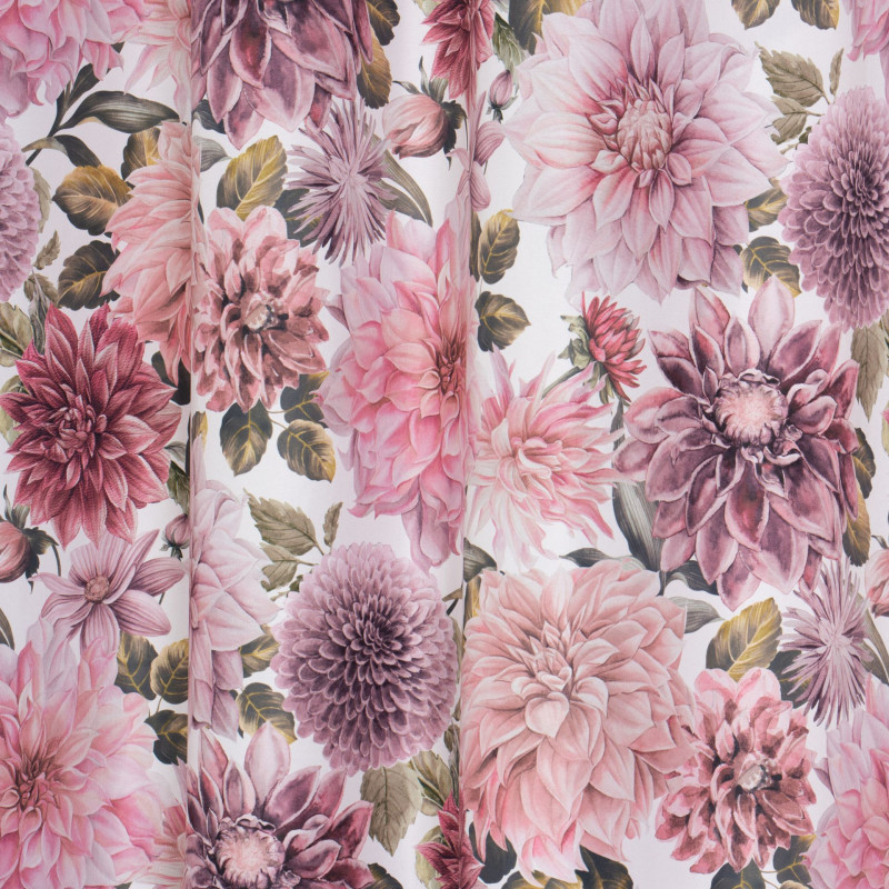 Zasł. z kółkami NOIA rozm.140x250cm, kolor biały