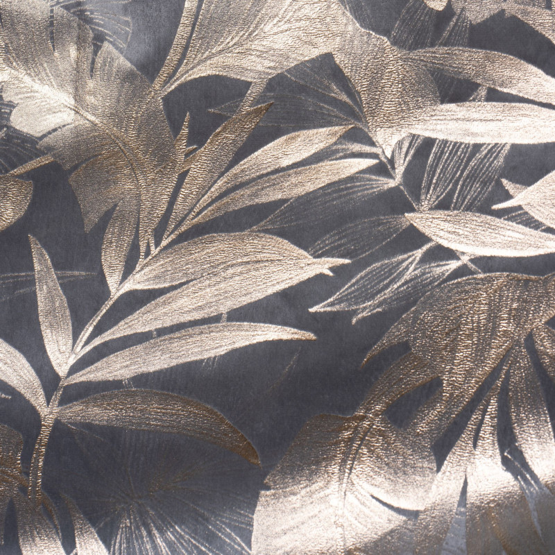 Zasłona na taśmie VELORA,140x260cm,k.szaro-złoty