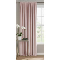 Zasłona z taśmą VERA rozm.140x250, kolor różowy
