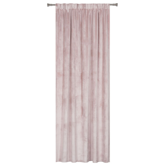 Zasłona z taśmą VERA rozm.140x250, kolor różowy