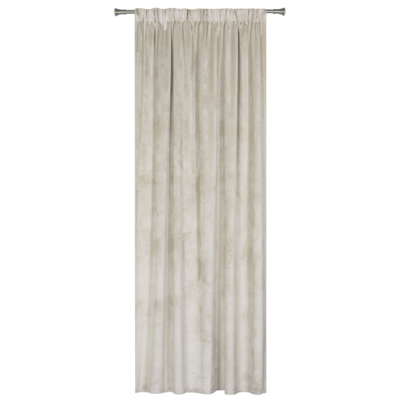 Zasłona z taśmą VERA rozm.140x250, kolor szampański