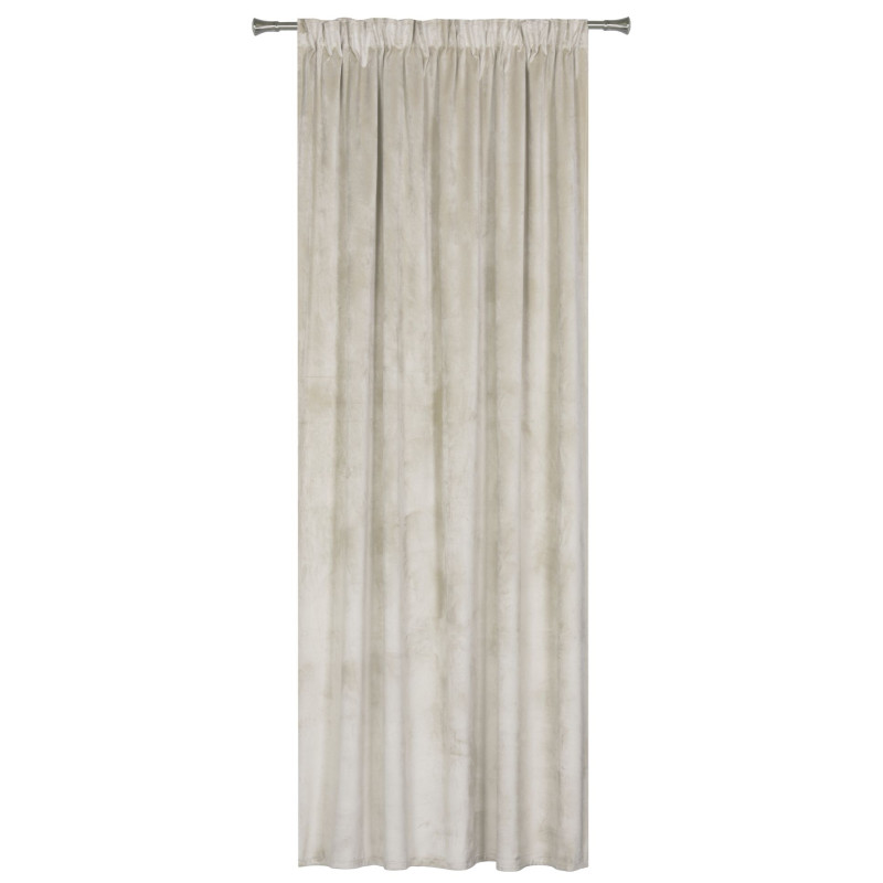 Zasłona z taśmą VERA rozm.140x250, kolor szampański