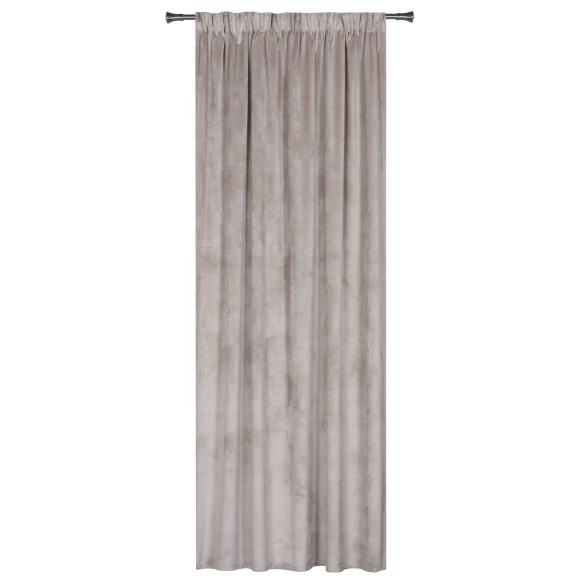 Zasłona z taśmą VERA rozm.140x250, kolor taupe