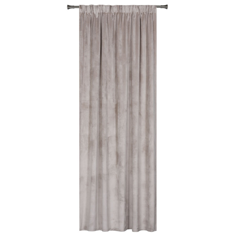 Zasłona z taśmą VERA rozm.140x250, kolor taupe