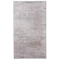 Dywan druk. Agnes, mikrofibra, 80x140cm, szary