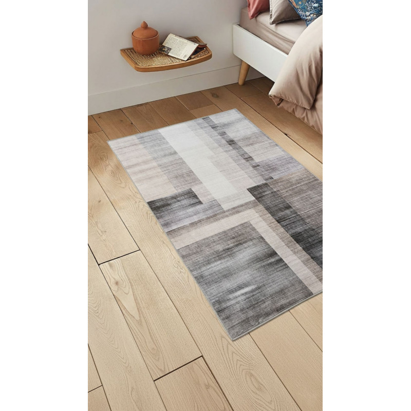 Dywan drukowany mikrofibra HEIDI 50x80 Szaro-beżowy