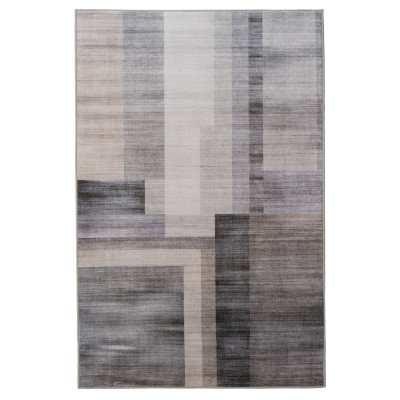 Dywan drukowany mikrofibra HEIDI 160x230 Szaro-beżowy