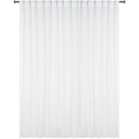 Firana z taśmą GLEEM 290x250cm kolor biały