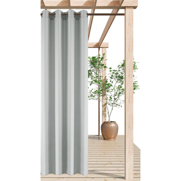 Zas ogrod. z kółkami TERRA CHIC 140x250 szary