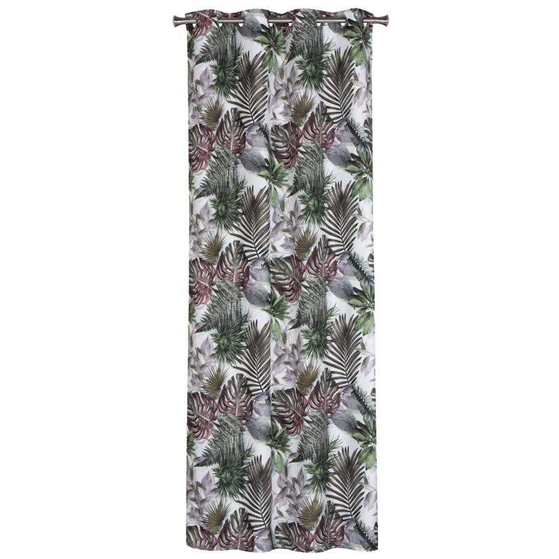 Zasłona z kółkami THEA 140x250 Zielony