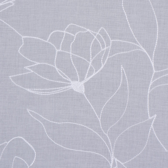 Firana z kółkami CAMIA 140x250cm kol.biały