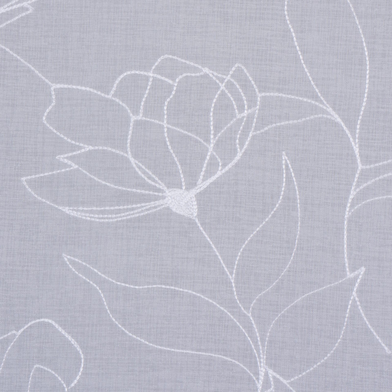Firana z kółkami CAMIA 140x250cm kol.biały